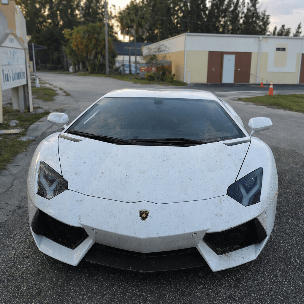 Exterior wash before and after Before